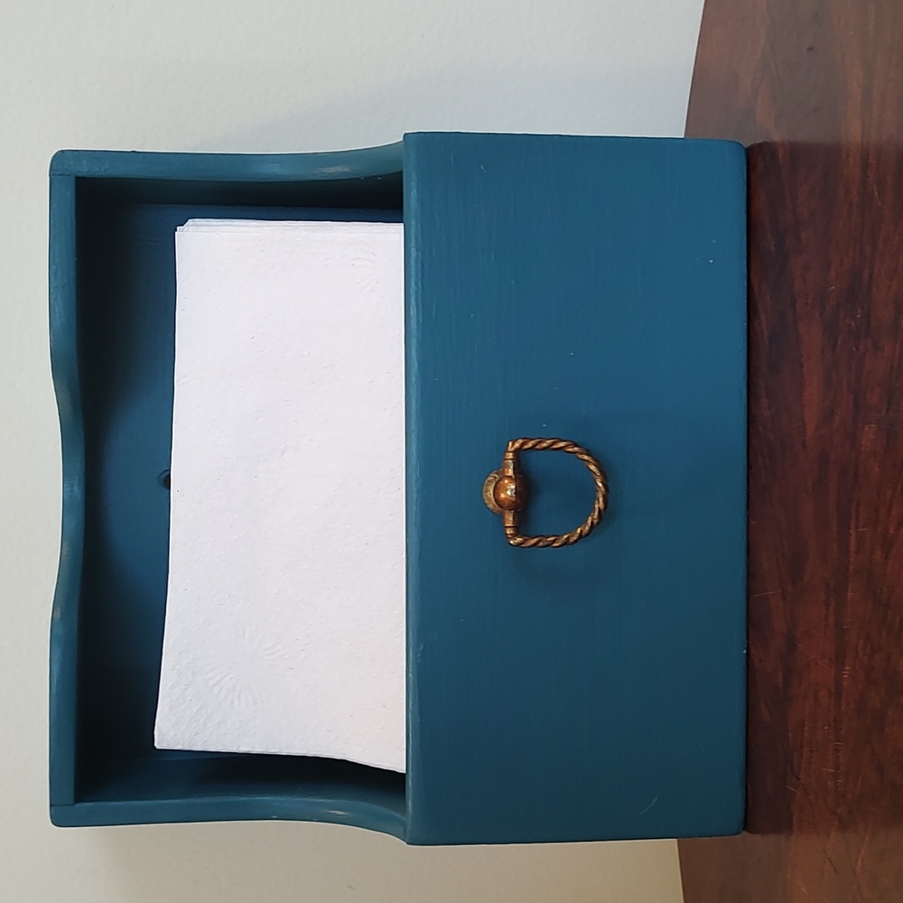 Vintage Wood Napkin Holder